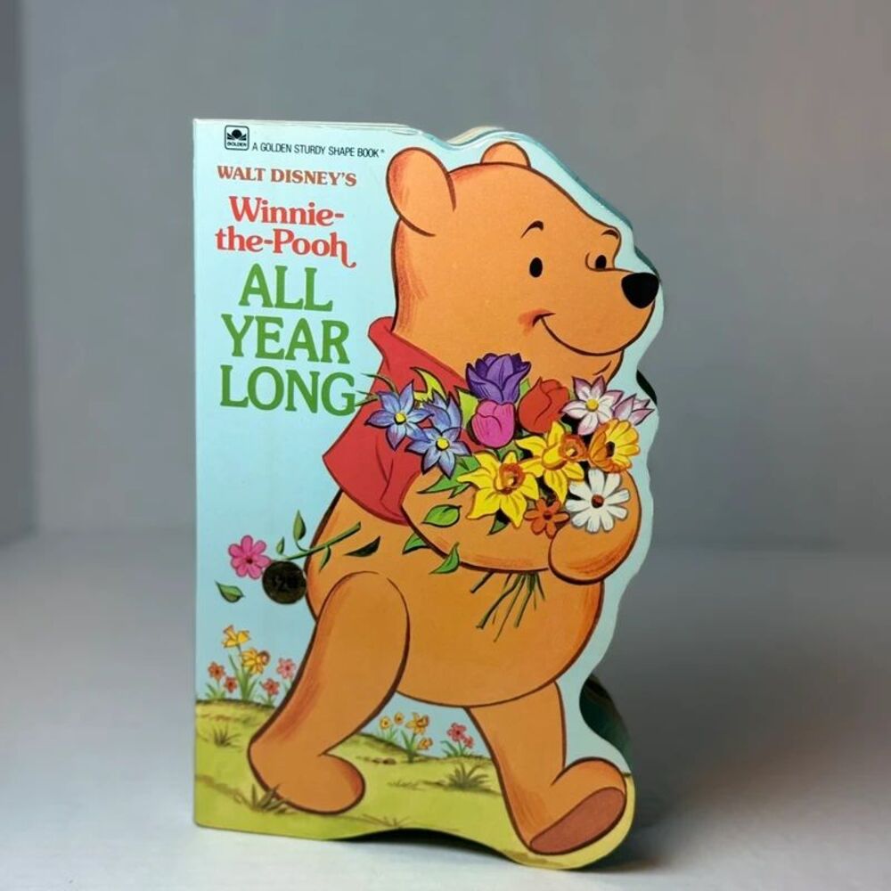 Vintage Golden Book Disney Winnie The Pooh Shape book